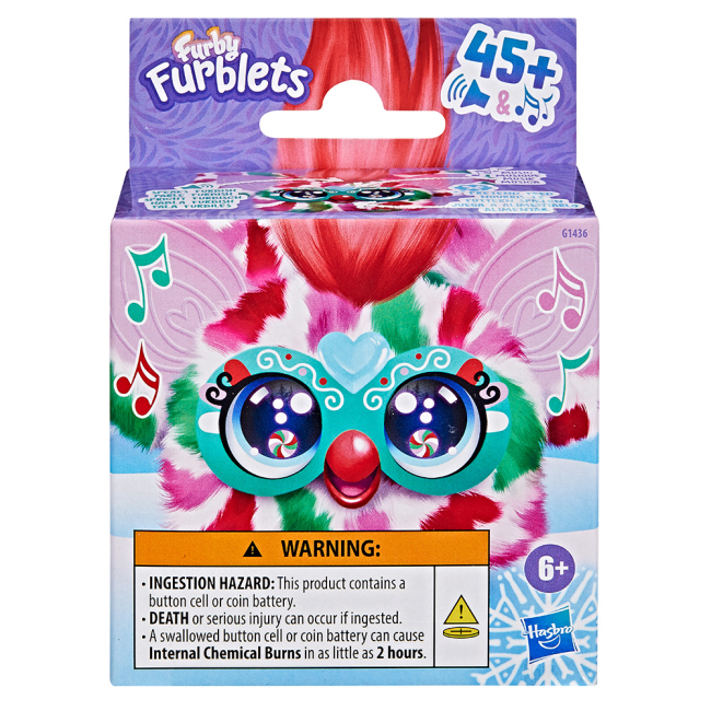 Персонажи мультфильмов - ​Интерактивная игрушка Furby Furblets Pep Mint (G1436)#2