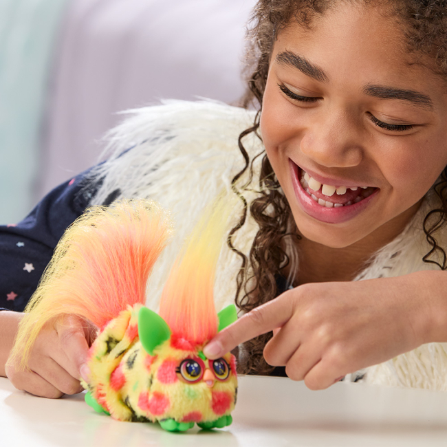 Персонажи мультфильмов - Интерактивная игрушка Furby DJ Furblets Pepp (G1777/G1784)#3