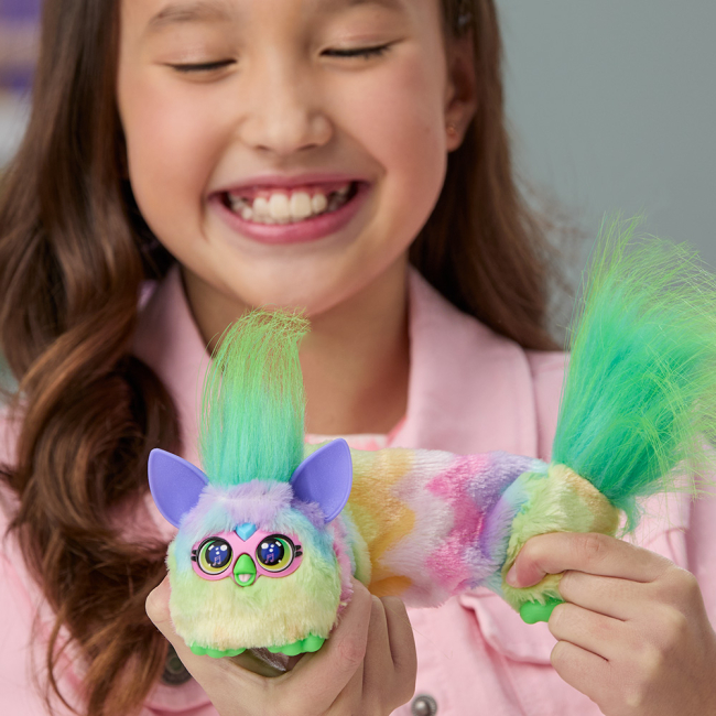 Персонажи мультфильмов - Интерактивная игрушка Furby DJ Furblets Can Dee (G1777/G1782)#4