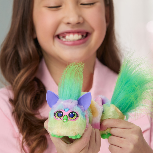 Персонажи мультфильмов - Интерактивная игрушка Furby DJ Furblets Can Dee (G1777/G1782)#5