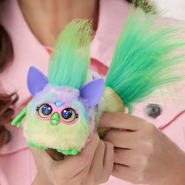 Персонажи мультфильмов - Интерактивная игрушка Furby DJ Furblets Can Dee (G1777/G1782)#6