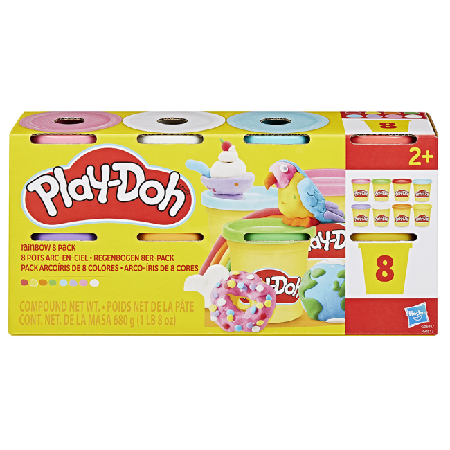 Набори для ліплення - Набір для ліплення Play-Doh Raibow 8 кольорів (G0513/G0691)#2