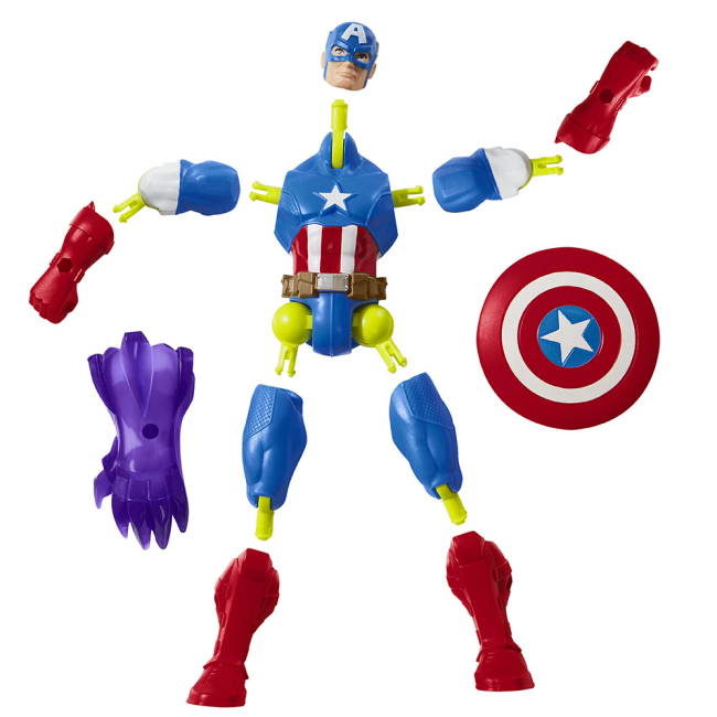 Фигурки персонажей - Игровой набор Marvel MixMashers Мстители Капитан Америка (F9265/F9267)#3