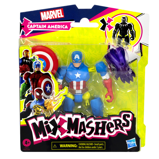 Фигурки персонажей - Игровой набор Marvel MixMashers Мстители Капитан Америка (F9265/F9267)#4