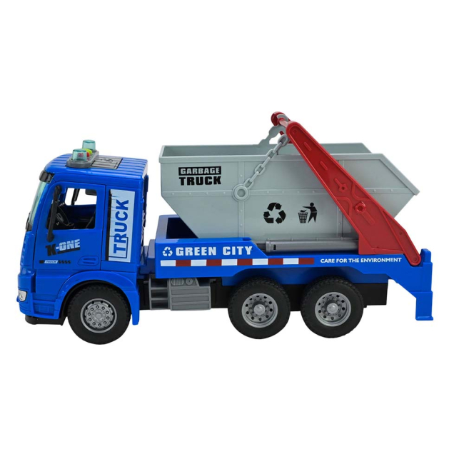 Транспорт и спецтехника - Мусоровоз Автопром синий (AP9930)#2