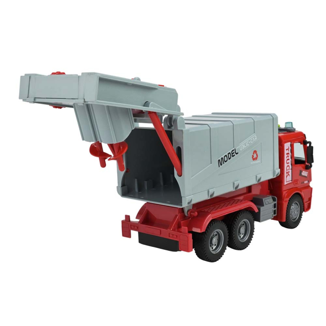 Транспорт и спецтехника - Мусоровоз Автопром красный (AP9932)#2