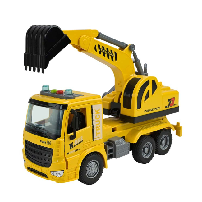 Транспорт и спецтехника - Экскаватор Автопром желтый (AP9936)#2