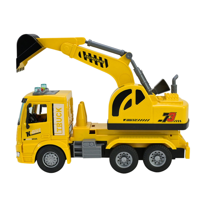 Транспорт и спецтехника - Экскаватор Автопром желтый (AP9936)#3