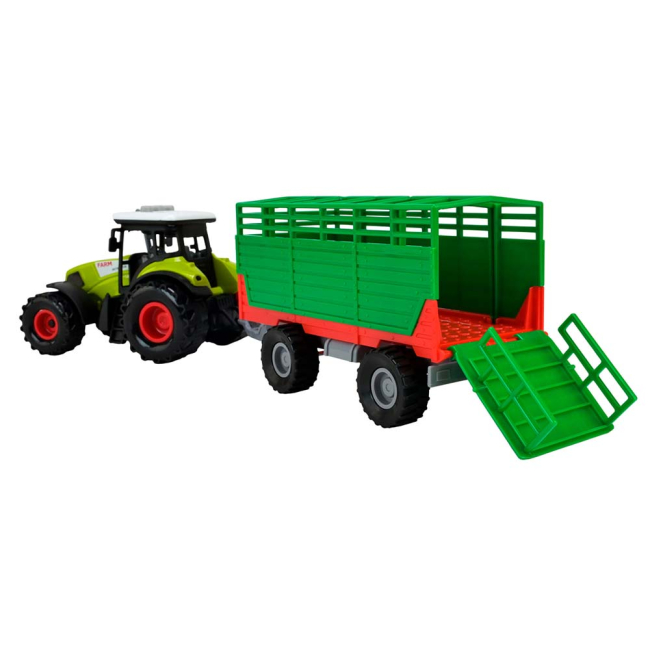 Транспорт и спецтехника - Автомодель Solar Трактор с прицепом (AP9922)#3