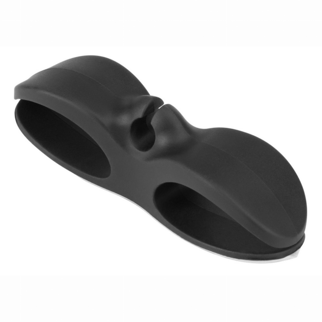 Меблі для геймерів - Органайзер для кабелів OfficePro Black (CM001B)#4