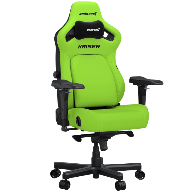 Меблі для геймерів - Крісло ігрове Anda Seat Kaiser 4 Size XL PVC Cyber green (AD12YDDC-XLL-20-C-PV/C-01)#2