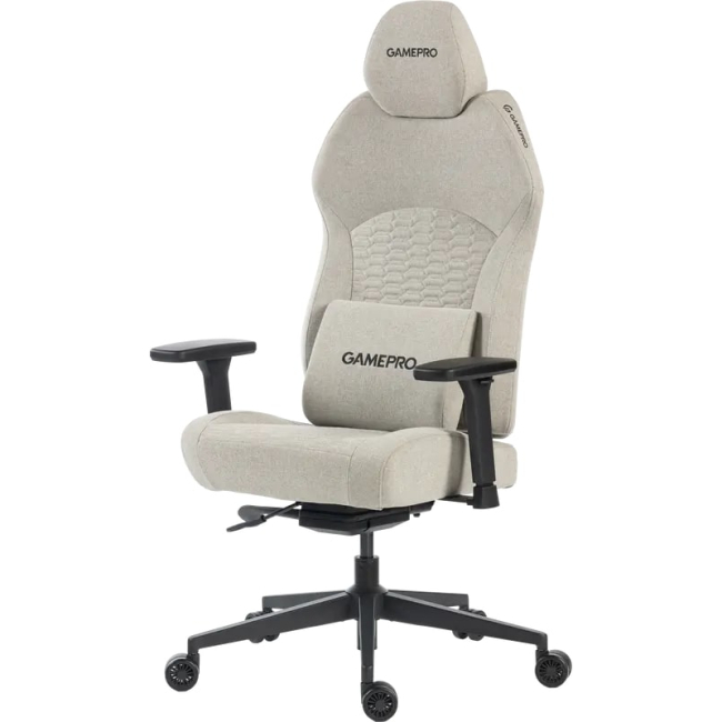 Меблі для геймерів - Ігрове крісло GamePro Light grey fabric (GC760LG)#3