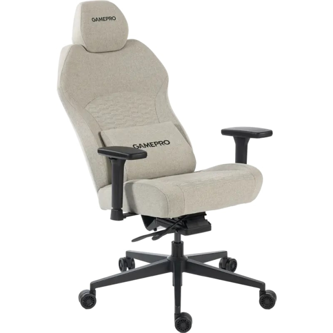 Меблі для геймерів - Ігрове крісло GamePro Light grey fabric (GC760LG)#4