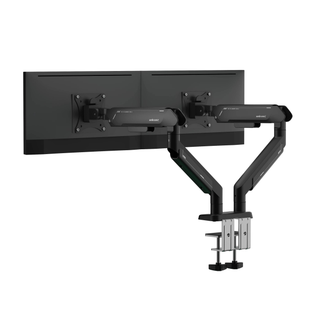 Меблі для геймерів - Настільне кріплення для двох моніторів Anda Seat Stealth PRO II Duo 17''-42'' Black (AD-W-A9-2S-BB)#6