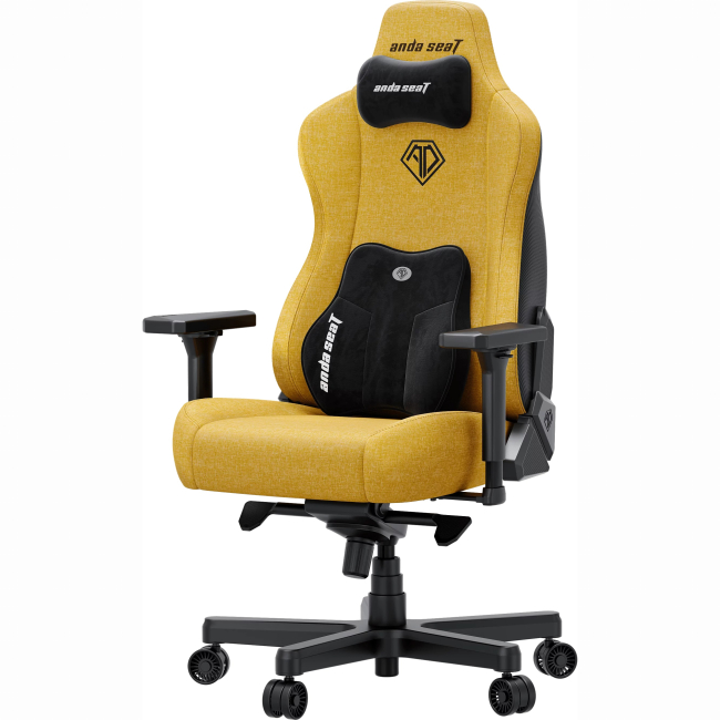 Меблі для геймерів - Крісло ігрове Anda Seat Kaiser 3E XL Bright Yellow Fabric (AD23YC-XL-09-Y-CF-Y01)#3