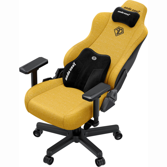 Меблі для геймерів - Крісло ігрове Anda Seat Kaiser 3E XL Bright Yellow Fabric (AD23YC-XL-09-Y-CF-Y01)#4