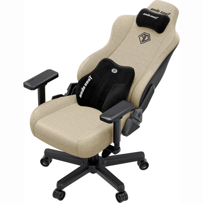 Мебель для геймеров - Кресло игровое Anda Seat Kaiser 3E XL Beige Fabric (AD23YC-XL-09-I-CF-I01)#4