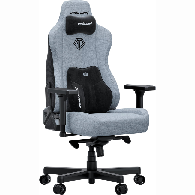 Меблі для геймерів - Крісло ігрове Anda Seat Kaiser 3E XL Gray Blue Fabric (AD23YC-XL-09-T-CF-T01)#2