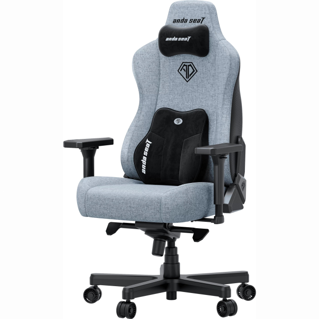 Меблі для геймерів - Крісло ігрове Anda Seat Kaiser 3E XL Gray Blue Fabric (AD23YC-XL-09-T-CF-T01)#3