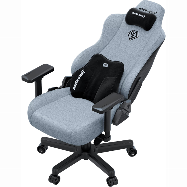 Меблі для геймерів - Крісло ігрове Anda Seat Kaiser 3E XL Gray Blue Fabric (AD23YC-XL-09-T-CF-T01)#4