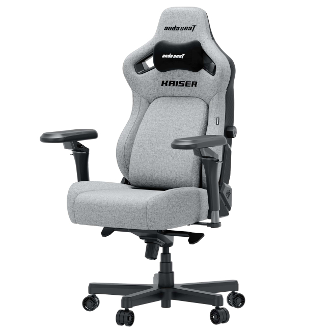 Меблі для геймерів - Крісло ігрове Anda Seat Kaiser 4 V2 Size XL Gray Fabric (AD12YDDC-XLL-20-G-CF-03)#2