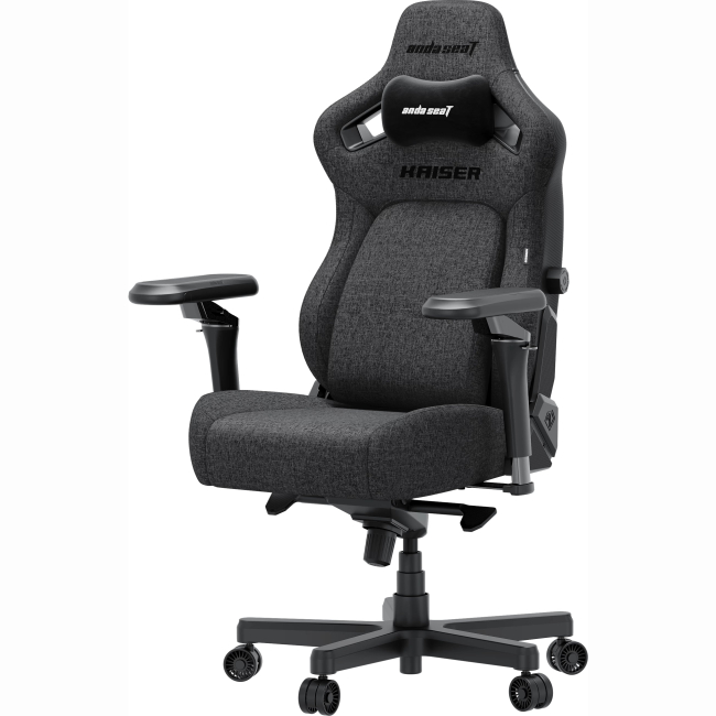 Меблі для геймерів - Крісло ігрове Anda Seat Kaiser 4 V2 Size XL Dark Gray Fabric (AD12YDDC-XLL-20-GB-CF-03)#3