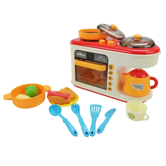 Дитячі кухні та побутова техніка - Ігровий набір Країна Іграшок Кухонна поверхня червона (G775A-A/2)#2