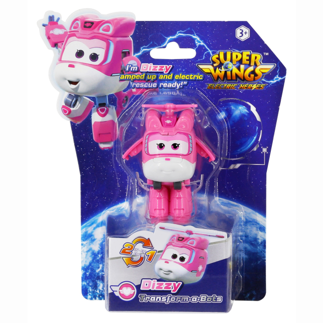Фигурки персонажей - Фигурка-трансформер Super Wings Transform-a-Bots Диззи (EU780040)#3