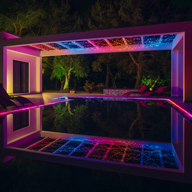 Меблі для геймерів - Гірлянда Smart LED Twinkly Dots Lights RGB 60 IP20 3м кабель прозорий без БЖ (TWD060STP-T)#7