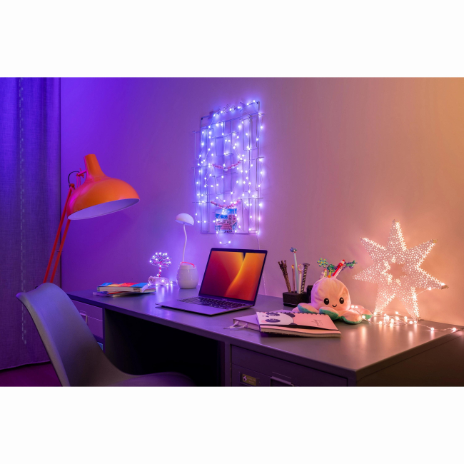 Меблі для геймерів - Гірлянда Smart LED Twinkly Candies Pearl RGB 100 IP20 6м USB-C кабель зелений (TWKP100RGB-G)#7