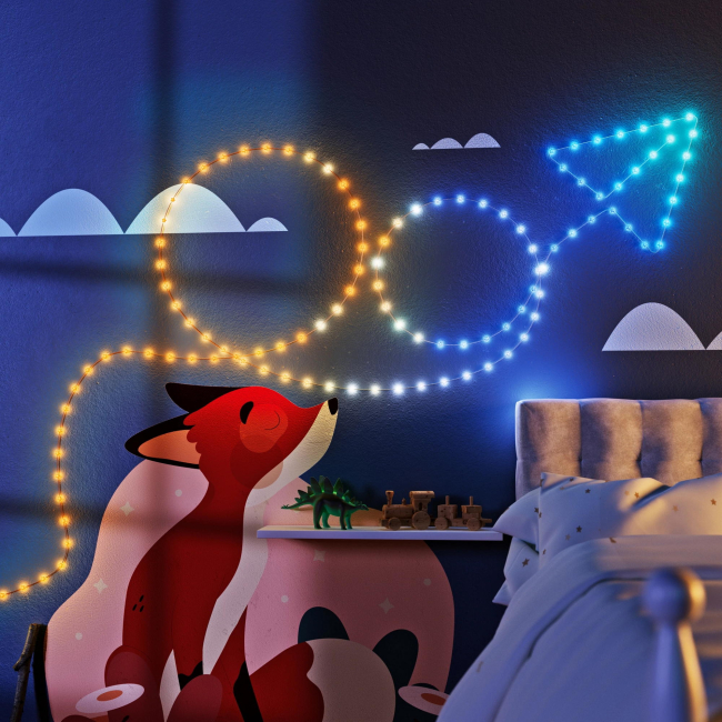 Мебель для геймеров - ​Гирлянда Smart LED Twinkly Strings Star RGB 200 IP20 12м USB-C кабель зеленый (TWKS200RGB-G)#9