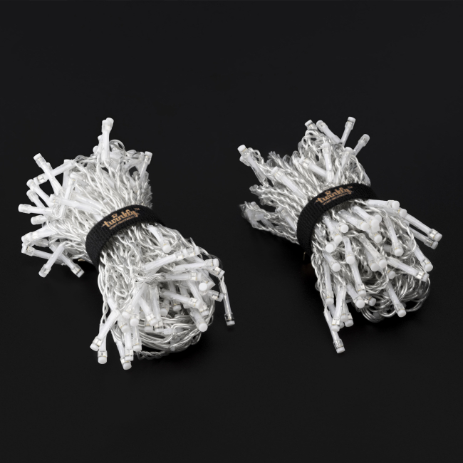 Меблі для геймерів - Гірлянда Smart LED Twinkly Icicle RGBW 190 IP44 5м кабель прозорий (TWI190SPP-TEU)#6