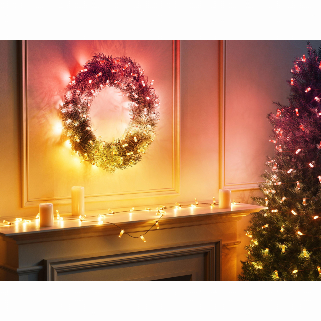 Меблі для геймерів - ​Гірлянда Smart LED Twinkly Strings Candle RGB 200 IP20 12м USB-C кабель прозорий (TWKC200RGB-T)#9