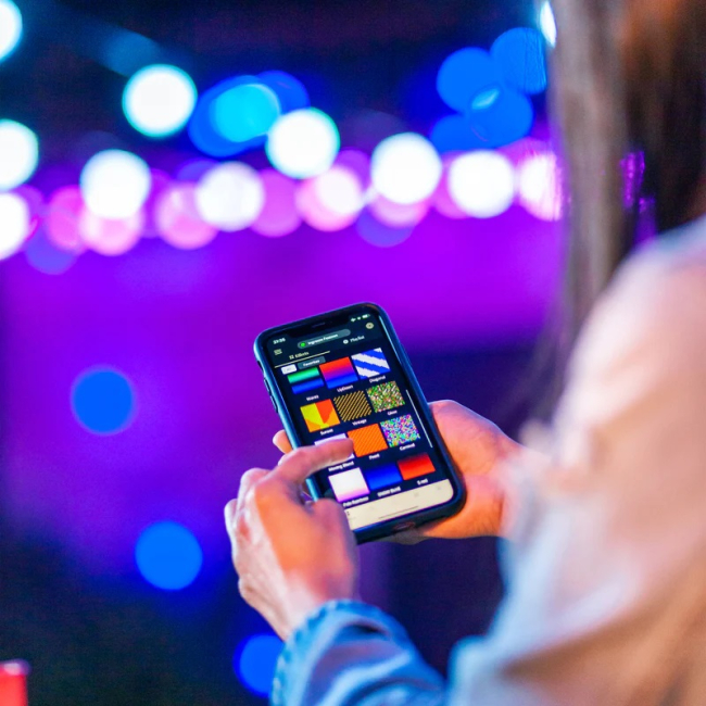 Меблі для геймерів - Гірлянда Smart LED Twinkly Festoon RGB 20 G45 IP44 10м кабель чорний (TWF020STP-BEU)#7