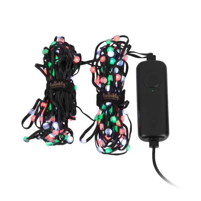 Мебель для геймеров - Гирлянда Smart LED Twinkly Dots Lights RGB 200 IP44 10м черный кабель (TWD200STP-BEU)#5
