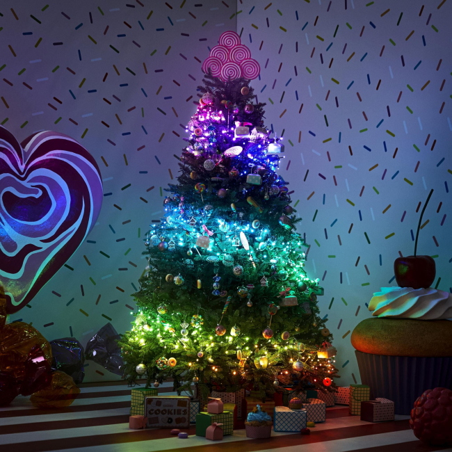 Меблі для геймерів - Гірлянда Smart LED Twinkly Dots Lights RGB 200 IP44 20м USB-C кабель чорний (TWD200STP-TEU)#8