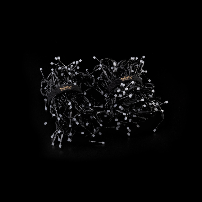 Меблі для геймерів - Гірлянда Smart LED Twinkly Cluster RGB 400 IP44 6м кабель чорний (TWC400STP-BEU)#4