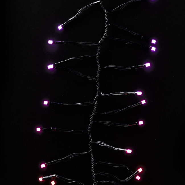 Мебель для геймеров - Гирлянда Smart LED Twinkly Cluster RGB 400 IP44 6м кабель черный (TWC400STP-BEU)#6