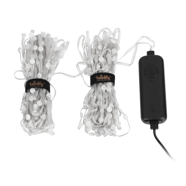 Меблі для геймерів - Гірлянда Smart LED Twinkly Dots Lights RGB 400 IP44 20м кабель прозорий (TWD400STP-TEU)#4