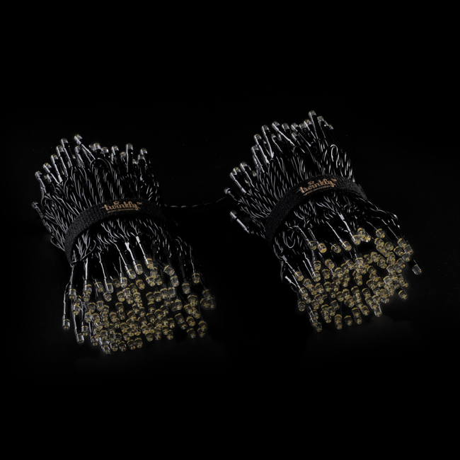 Меблі для геймерів - Гірлянда Smart LED Twinkly Strings AWW 400 IP44 32м кабель чорний (TWS400GOP-BEU)#5