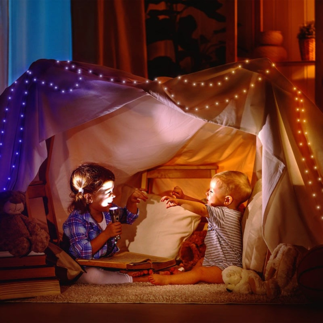 Меблі для геймерів - Гірлянда Smart LED Twinkly Dots Lights RGB 400 IP44 20м USB-C кабель чорний (TWD400STP-BEU)#4