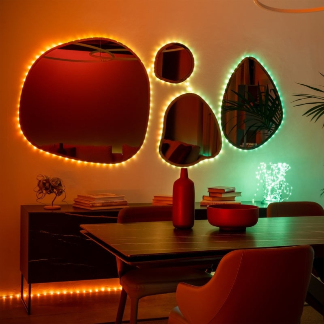 Меблі для геймерів - Гірлянда Smart LED Twinkly Dots Lights RGB 400 IP44 20м USB-C кабель чорний (TWD400STP-BEU)#7