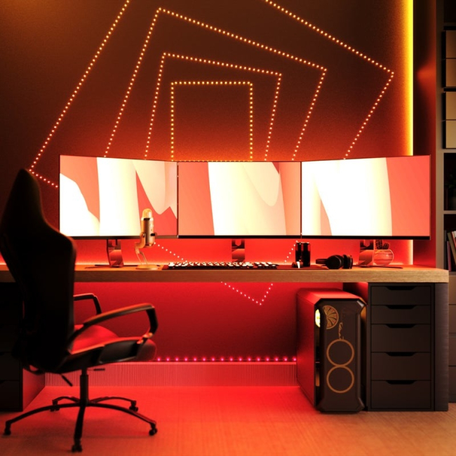 Меблі для геймерів - Гірлянда Smart LED Twinkly Dots Lights RGB 400 IP44 20м USB-C кабель чорний (TWD400STP-BEU)#8