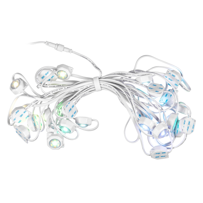 Меблі для геймерів - Гірлянда Smart LED Twinkly Permanent Light RGB72 IP65 кабель білий (TWPL072STP-TEU)#3