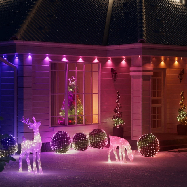 Мебель для геймеров - Гирлянда Smart LED Twinkly Permanent Light RGB72 IP65 белый кабель (TWPL072STP-TEU)#8