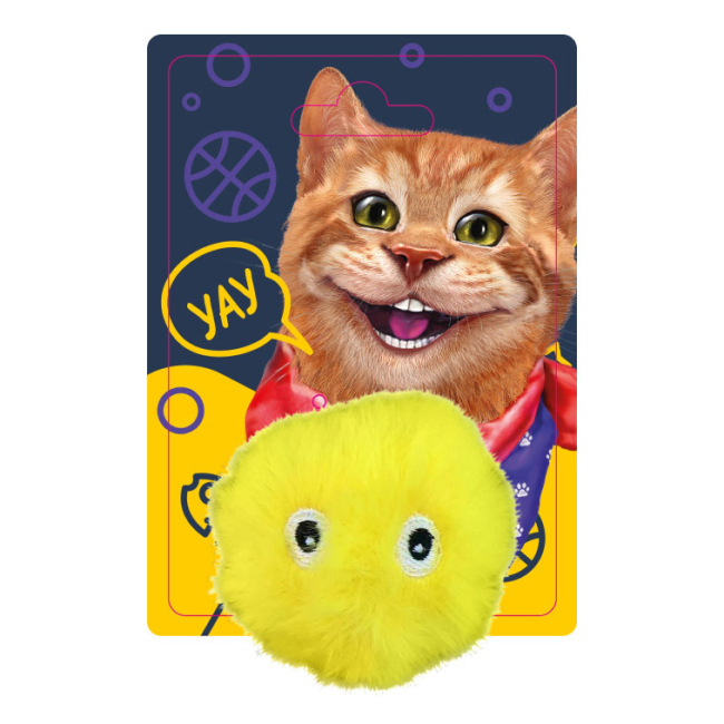 Игрушки для котов - Игрушка для кошек Friend is Пушистый мячик со звуком (FG230609007-2L)#2