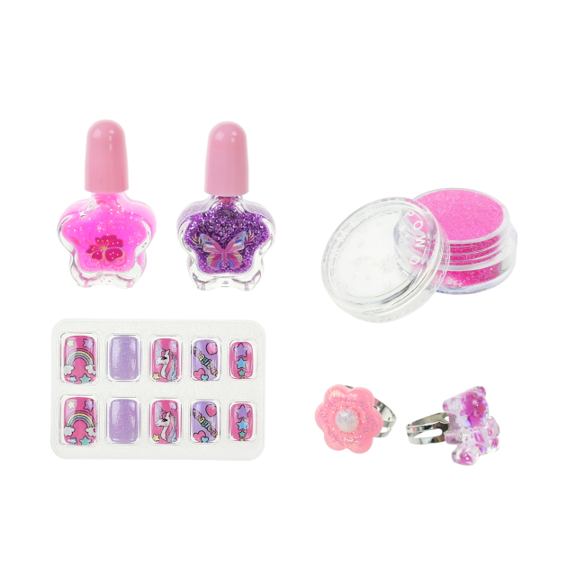 Косметика - ​Набір для манікюру Tokidas Лак, наліпки, аксесуари (T085)#2