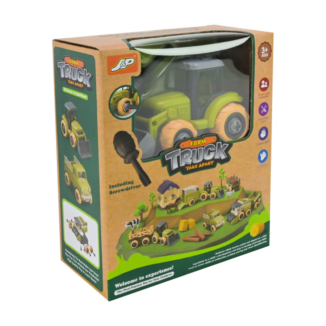 Транспорт и спецтехника - Игровой набор Країна Іграшок Трактор (8836)#2