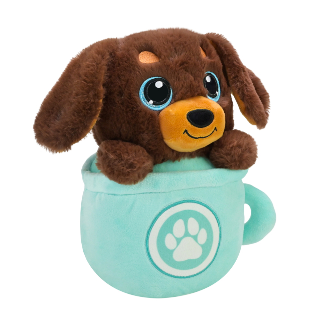М'які тварини - М'яка іграшка Країна Іграшок Собачка в чашці 25 см (QD2401)#2