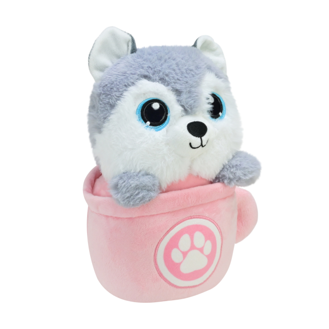 М'які тварини - М'яка іграшка Країна Іграшок Собачка в чашці 25 см (QD2402)#2